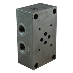 Embase cetop3 1él alu 3/8 Lat