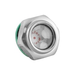 Voyant de niveau bulle 3/8" alu