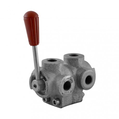 Manual valve - 2x3V - 3/8" - Closed center