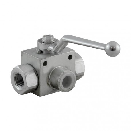 Manual valve - 3V - 3/8" - PN 500 - in L
