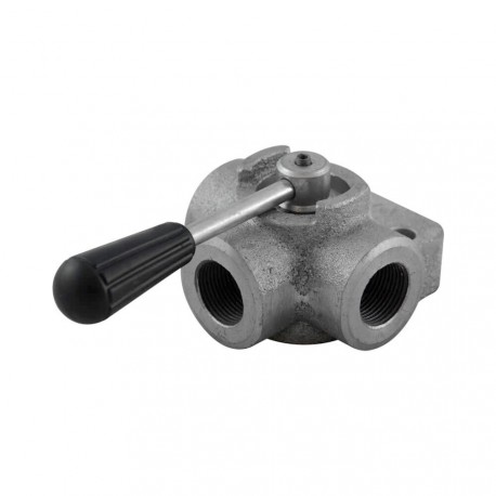 Manual valve - 3V - 3/4" - Open centre