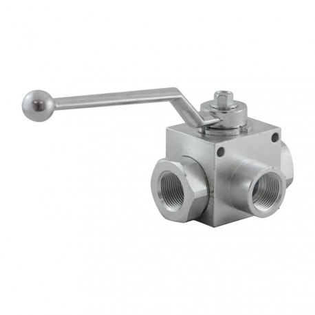 Manual valve - 3V - 3/4" - PN 400 - in L