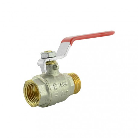 Ball valve brass 1/2" M/F