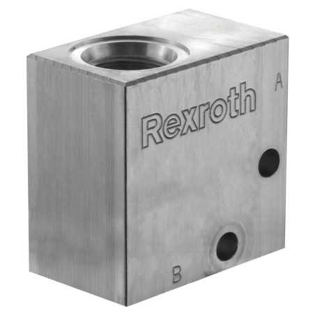 Bloc 1/4" aluminium cavité 018 - Bloc foré - Aluminium