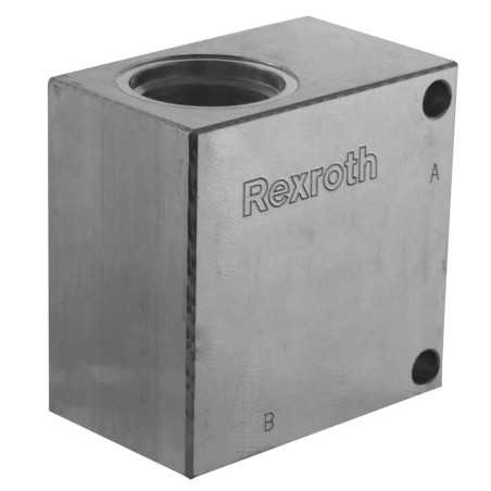 Bloc 3/4" aluminium cavité 021 - Bloc foré - Aluminium