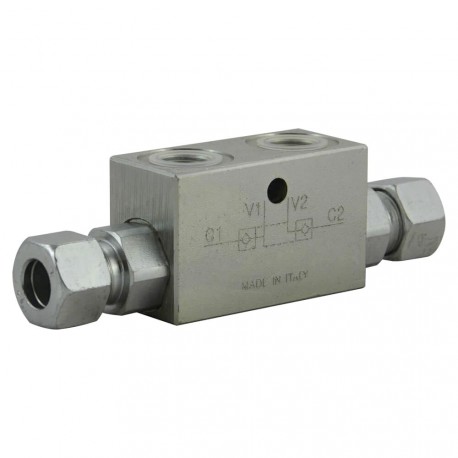 Pilot operated check DA 3/8" B2 8 2R pipe 12L