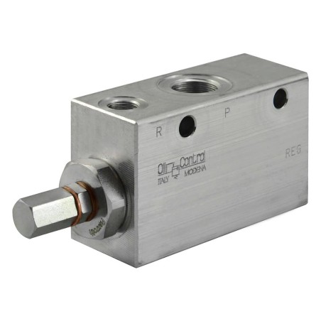 Pressure reducer 120l/mn block 1/2"  VRPC.150.12.200 bar max