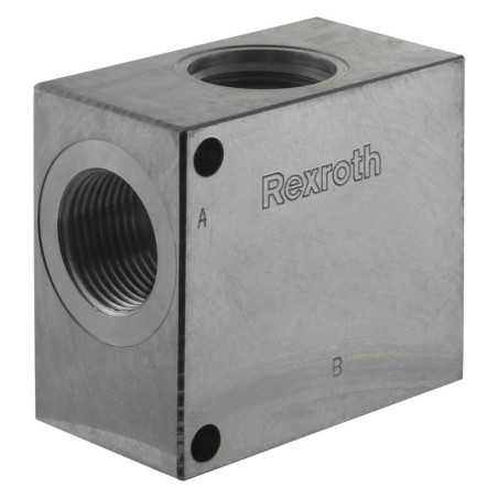 Bloc 1'' alu cavité 021 cde manuelle - Bloc foré - Aluminium