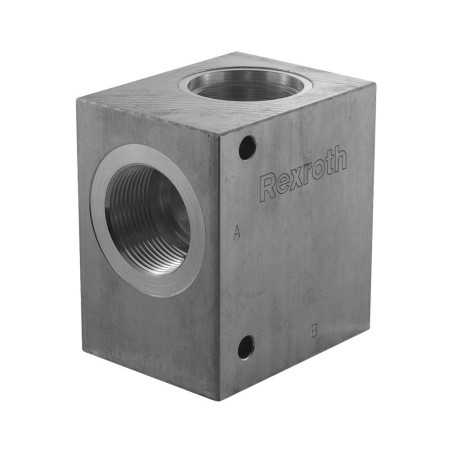 Bloc 1"1/4 aluminium cavité 004 - Bloc foré - Aluminium