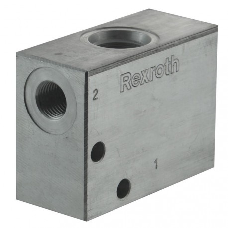 Block 1/4" aluminium cavity-018 commande de manuelle