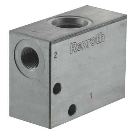 Block 1/4" aluminium cavity-018 commande de manuelle