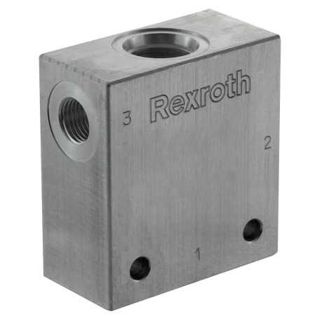 Bloc 1/4" aluminium cavité 051 - Bloc foré - Aluminium