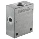 Block 1/4" aluminium cavity 078 - 4-way