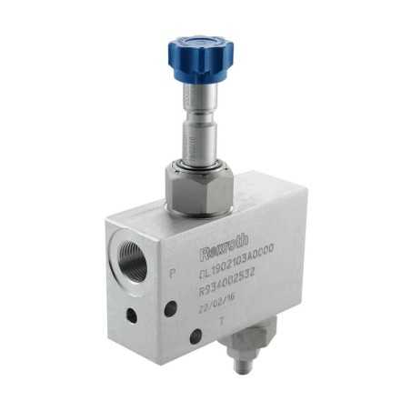 Block by-pass 30l/mn VEI 8A VS 20 150/350 bar NC 3/8" - Hydraulic block - Aluminium