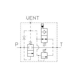 Bloc Bypass 200l/mn VSP19 VEI 8A NA VSAN 210 bar 3/4 avec secours