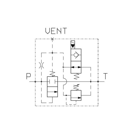 Bloc Bypass 200l/mn VSP19 VEI 8A NA VSAN 210 bar 3/4 avec secours