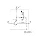 Bloc by-pass 300l/mn 350 bar 1"1/4