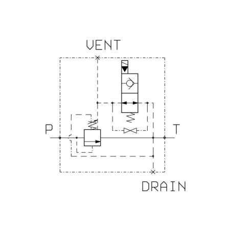 Bloc Bypass 300l/mn VSP25 VEI 16 NA VS 30 350 bar 1''1/4 - Blocs Hydrauliques - Aluminium