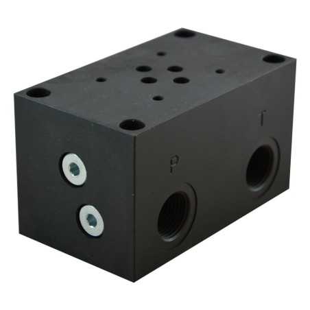 plate cetop 3 1 component steel 1/2" AB lat PT lat - Components