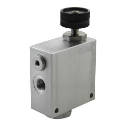 2-way flow regulator 1" VRFC2 V 100 A