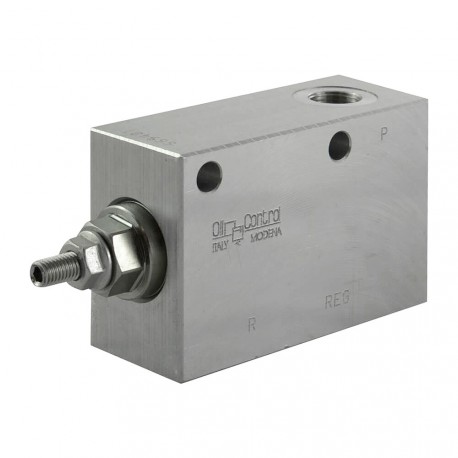 Pressure reducer 20l/mn block 3/8" VRP R 38 20 bar max settings with handwheel
