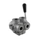 Manual valve - 2x3V - 1/2" - Open center