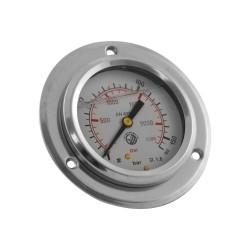 Pressure gauge 0 to 160 bar - back connection 1/4" - flange