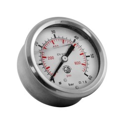 Pressure gauge - Ø63 - 0 to 60 bar - Rear connection 1/4"