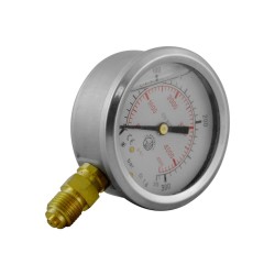 Pressure gauge - Ø63 - 0 to 315 bar - vertical connection 1/4"