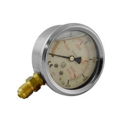 Pressure gauge - Ø63 - 0 to 600 bar - vertical connection 1/4"