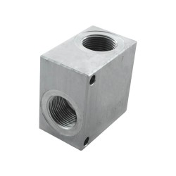 Bloc 1" alu cavité 021 - Bloc foré - Aluminium