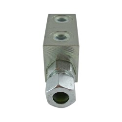 Dual pilot operated check valve 1/4 B2 7 2R tube 12L - Pilot operated valve