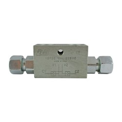 Clapet piloté DE 1/4 B2 7 2R tube 12L