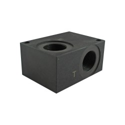 Bloc collecteur pour LP10 3/4 acier version B largueur 50mm - Blocs Hydrauliques - Acier