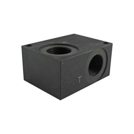 Bloc collecteur pour LP10 3/4 acier version B largueur 50mm - Blocs Hydrauliques - Acier