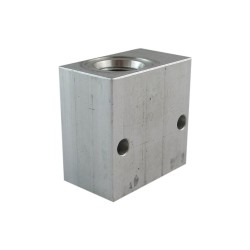 Bloc 3/8" aluminium cavité 019