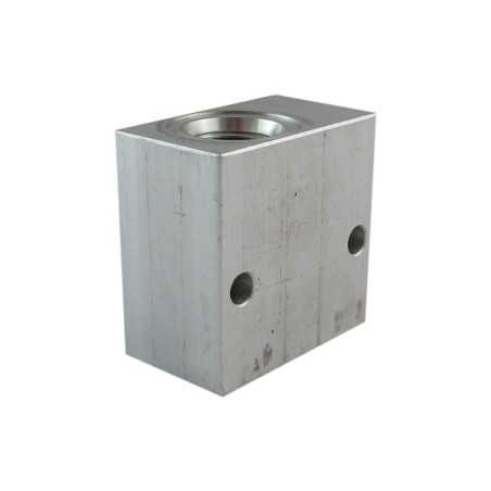 Bloc 3/8 alu cavité 019/V096001 nez de 15.8 - Bloc foré - Aluminium