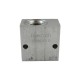 Bloc 3/8" aluminium cavité 019