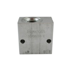 Bloc 3/8 alu cavité 019/V096001 nez de 15.8 - Bloc foré - Aluminium