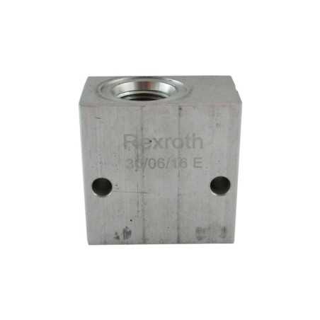 Bloc 3/8 alu cavité 019/V096001 nez de 15.8 - Bloc foré - Aluminium