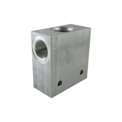 Bloc 1" aluminium cavité C16A