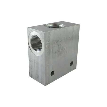 Bloc 1" aluminium cavité C16A - Bloc foré - Aluminium