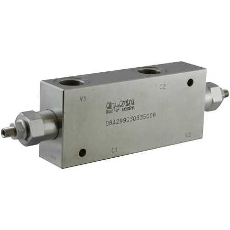 Valve d'équilibrage double effet 1/2 A VBSO 30 VS5 C2V2 12 35 B - Valve de sécurité - Acier