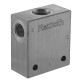 bloc hydraulique aluminium cavité 051 raccordement 3/8