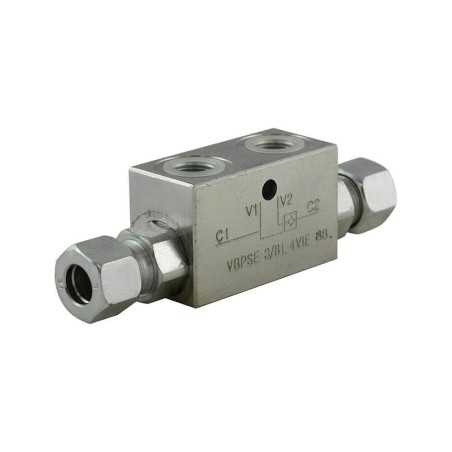 Single pilot operated check valve 3/8 B1 8 2R pipe 12L 8 bar - Components