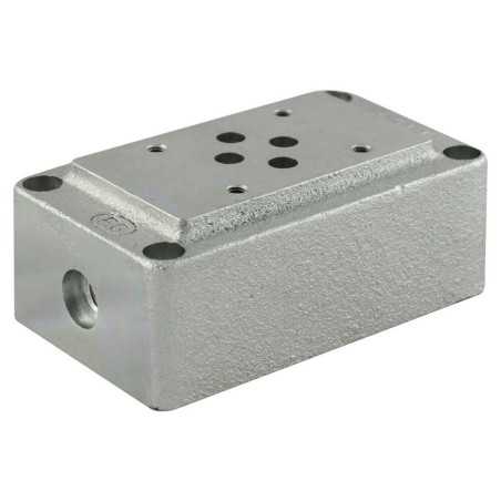 plate cetop3 1él acier 3/8 AB latérale PT postérieur - Components