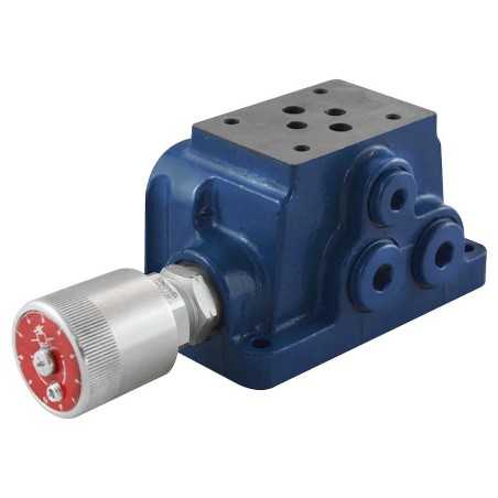 Embase cetop3 1él acier 3/8 avec LP 35 à 210 bar réglage par volant - Composants