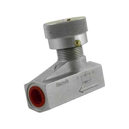 Way flow control valve 3/8 45l/mn 450b. montage tabl. ss ecro - Flow limiter