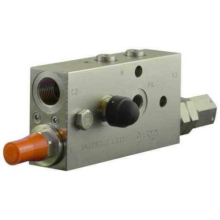 Clapet de sécurité hydraulique A VBC 90  Droite mini pelle
