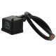 Moulded connector 2 pôles + terre avec led 24v - longueur 500mm